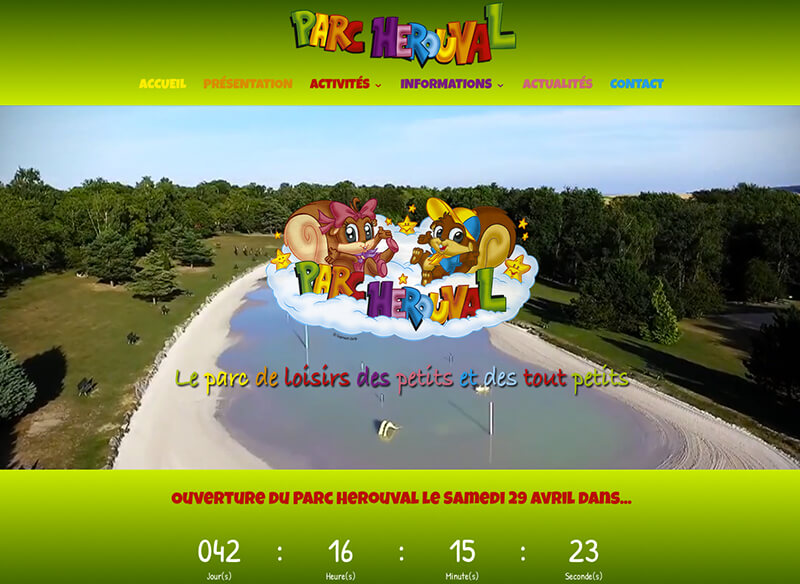 Nouveau site internet du Parc Herouval